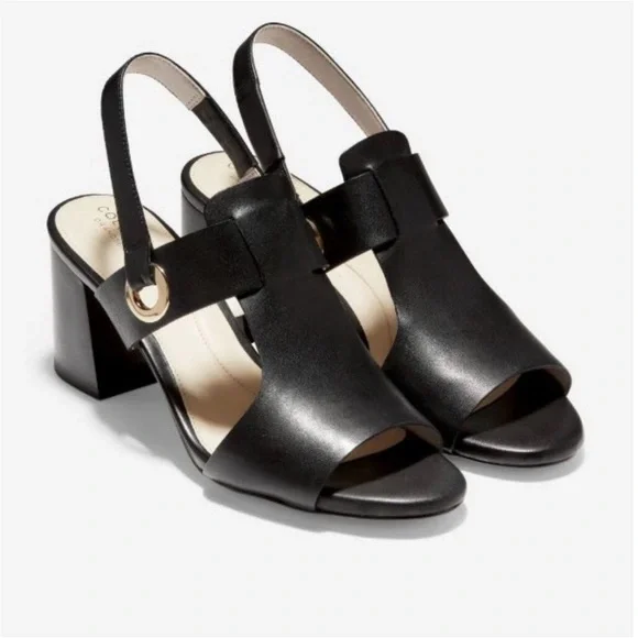 COLE HAAN Adele Grandseries Sling Back Leather Sandals SIZE 7.5 - Picture 1 of 8